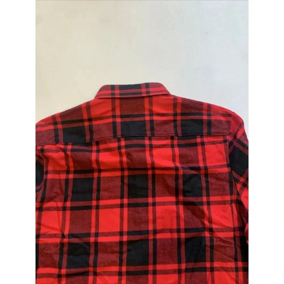 Hugo Boss Men's Red Plaid Ermann Long Sleeve Button Down Shirt Medium NWT - Picture 8 of 10